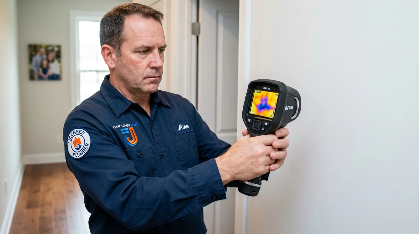 Thermal imaging leak detection by Johns Plumbing LLC in Kennett
